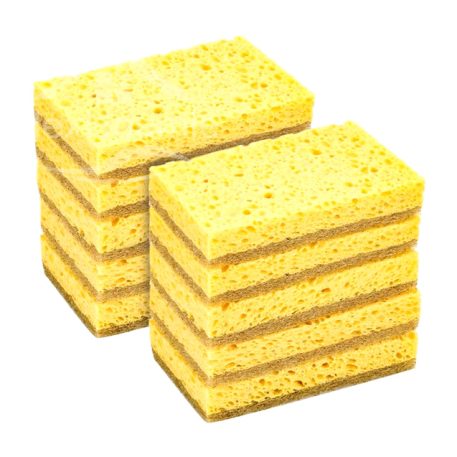 10 Pack Natural Scouring Pads - Biodegradable