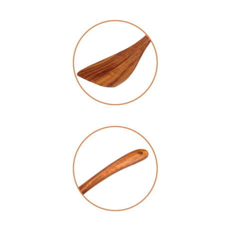 Acacia Wood Spatula, Long Handle - Image 3