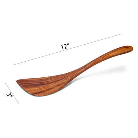Acacia Wood Spatula, Long Handle - Image 2