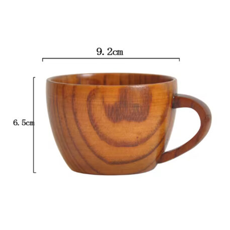 Wooden Handmade Cup, Large - Style B - Image 2